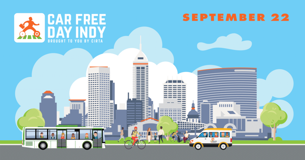 Celebrate Car Free Day Indy 2022 with Commuter Connect!